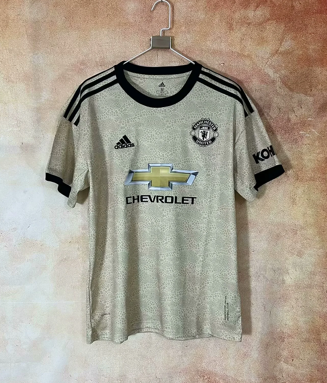 Manchester United Retro Away Football Jersey Shirt 2019/20 in Yellow