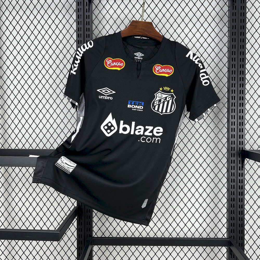 Santos FC Soccer Jersey Special Edition Custom Shirt 2025 in White&Black