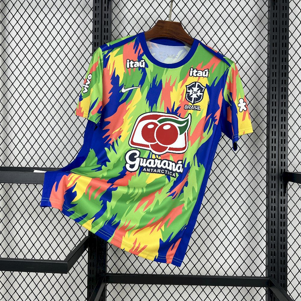 Brazil Soccer Jersey Colorful Training Custom Shirt 2025