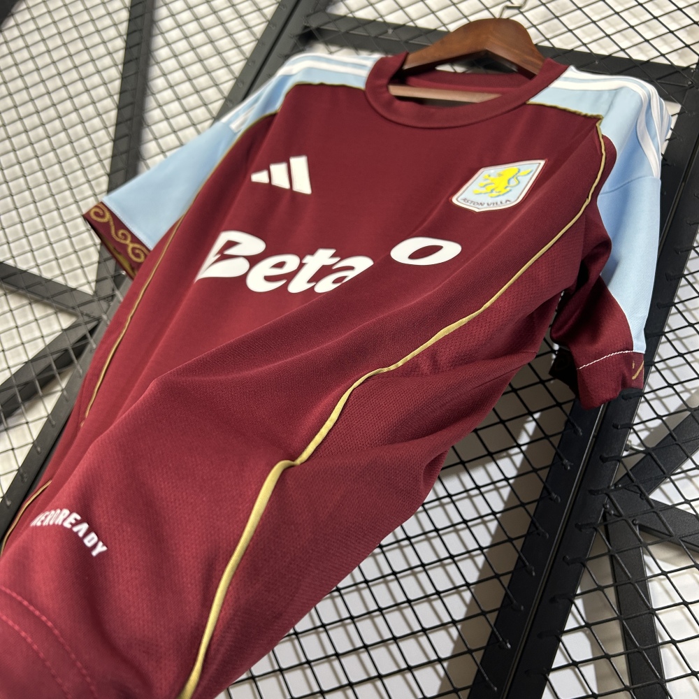 Aston Villa Football Jersey Home Custom Shirt 2025/26