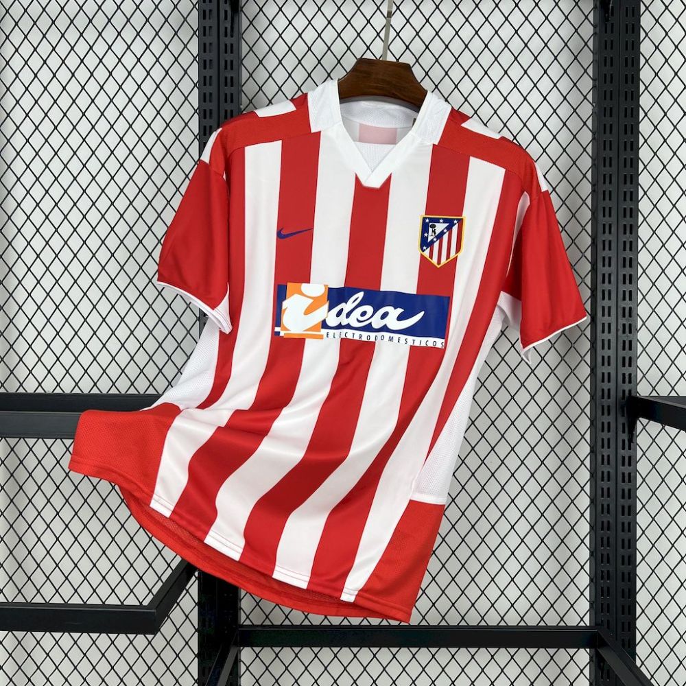 Atletico Madrid Retro Soccer Jersey Home Shirt 2002-03
