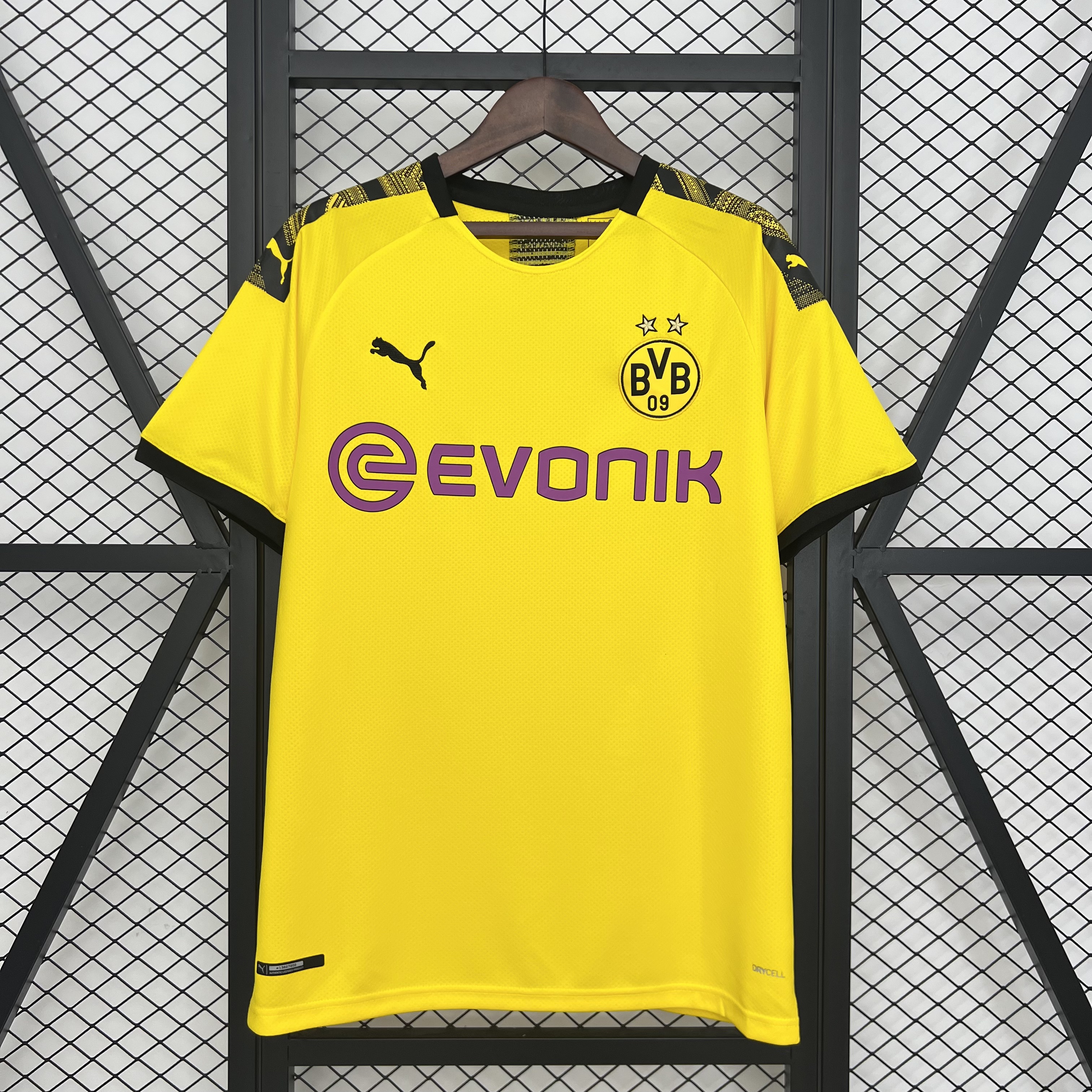 Borussia Dortmund Retro Jersey Home Soccer Shirt 2019/20 in Yellow