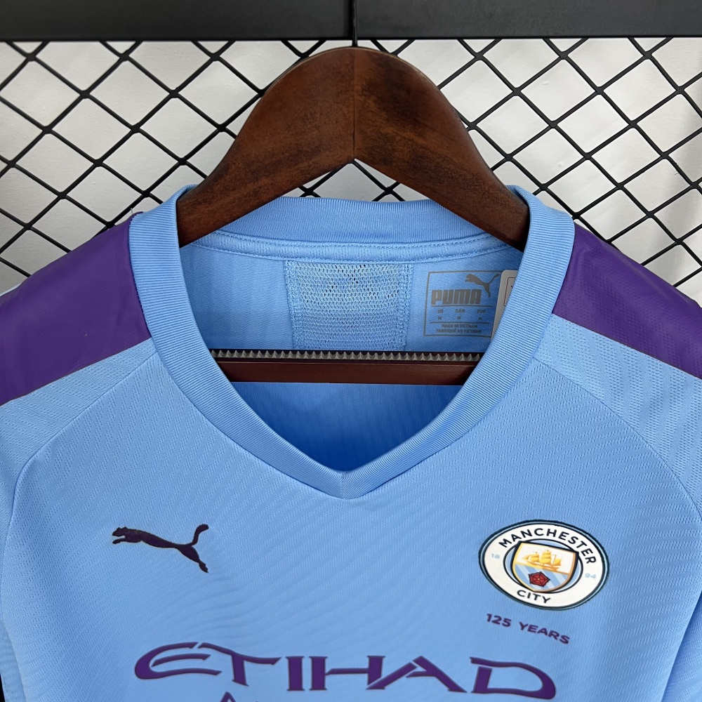 Manchester City Retro Football Jersey Home Shirt 2019/20