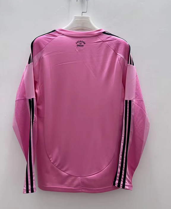Inter Miami Soccer Jersey Home Long Sleeve Custom Shirt 2025