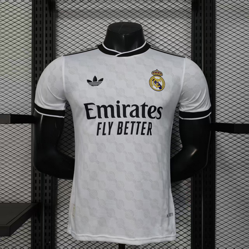 Real Madrid Authentic Soccer Jersey White Special Edition Shirt 2025/26 in Model Year: 2025/26 Country and League: Spain-La