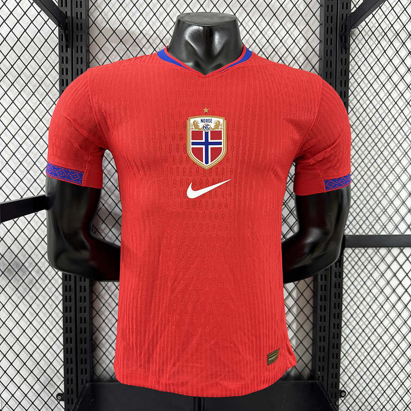 Norway Authentic Soccer Jersey Home Shirt 2025 in Red