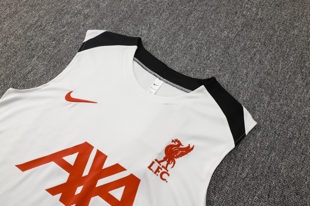 Liverpool Sleeveless Training Kit White 2025/26
