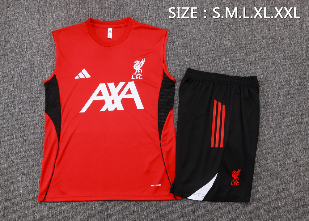 Liverpool Sleeveless Training Kit Red 2025/26