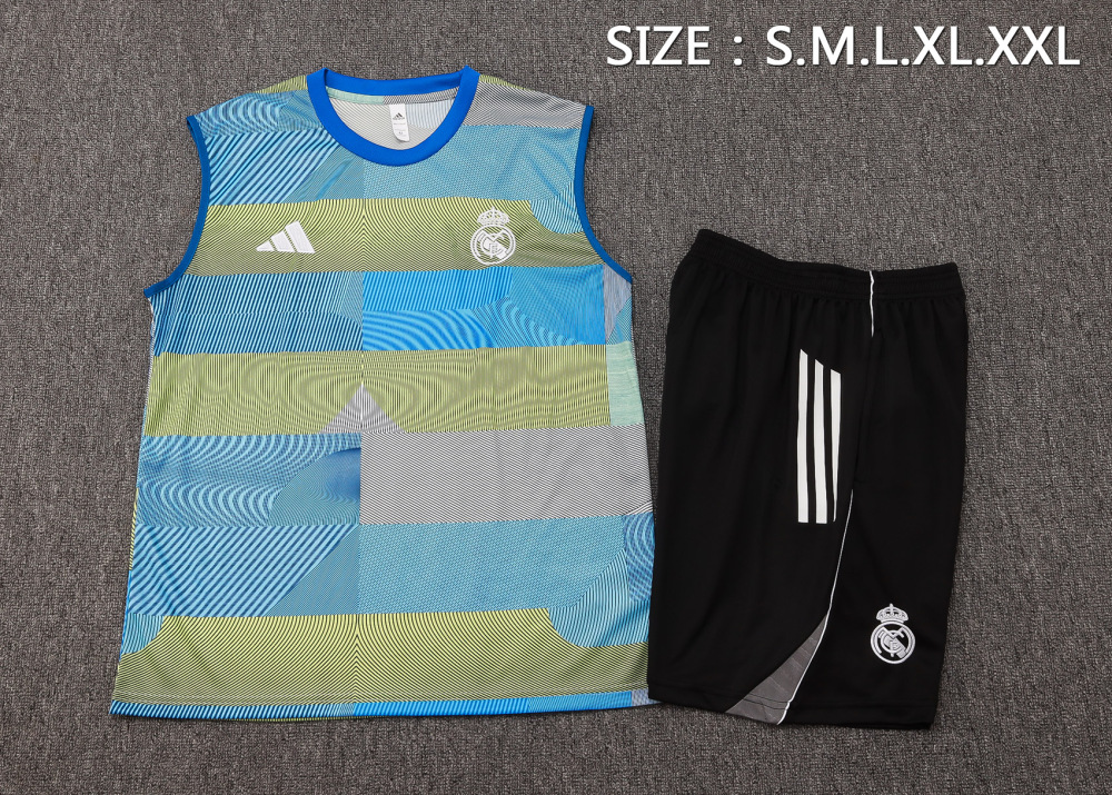 Real Madrid Sleeveless Training Kit Green 2025/26