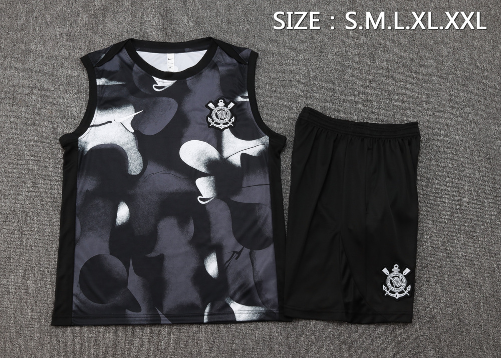 Corinthians Sleeveless Training Kit Black 2025
