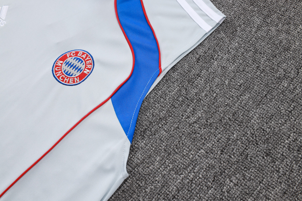 Bayern Munich Sleeveless Training Kit Gray 2025/26
