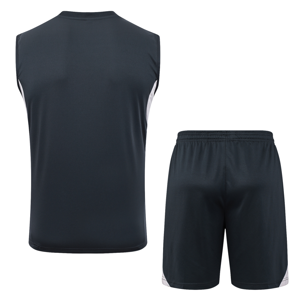 Real Madrid Sleeveless Training Kit Gray 2025/26