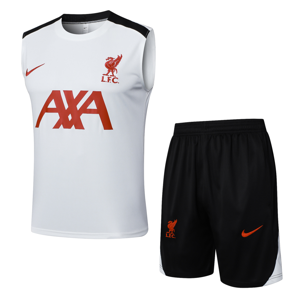 Liverpool Sleeveless Training Kit White 2025/26