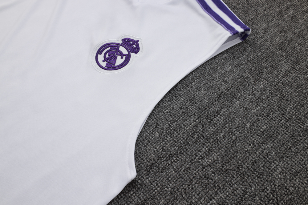Real Madrid Sleeveless Training Kit White&Purple 2025/26