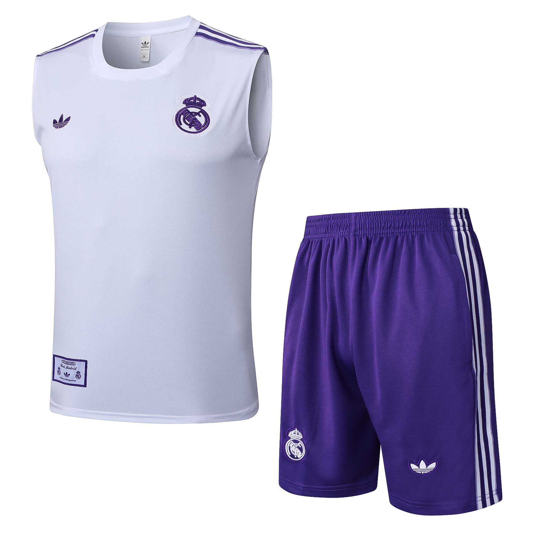 Real Madrid Sleeveless Training Kit White&Amp;purple 2025/26 in White&Purple