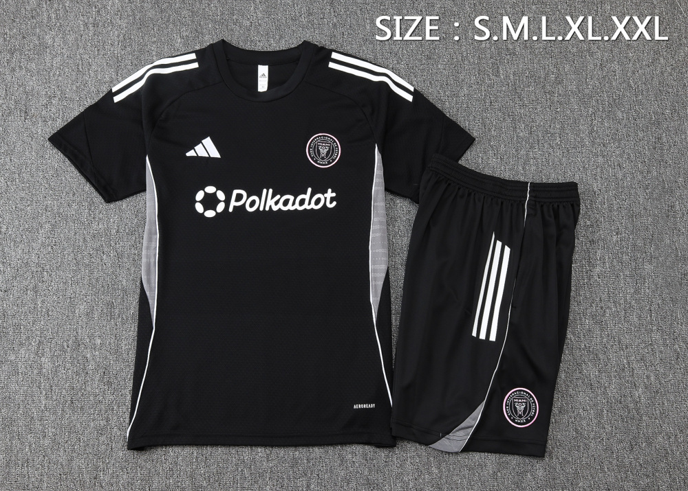 Inter Miami Training Jersey Kit Black 2025/26