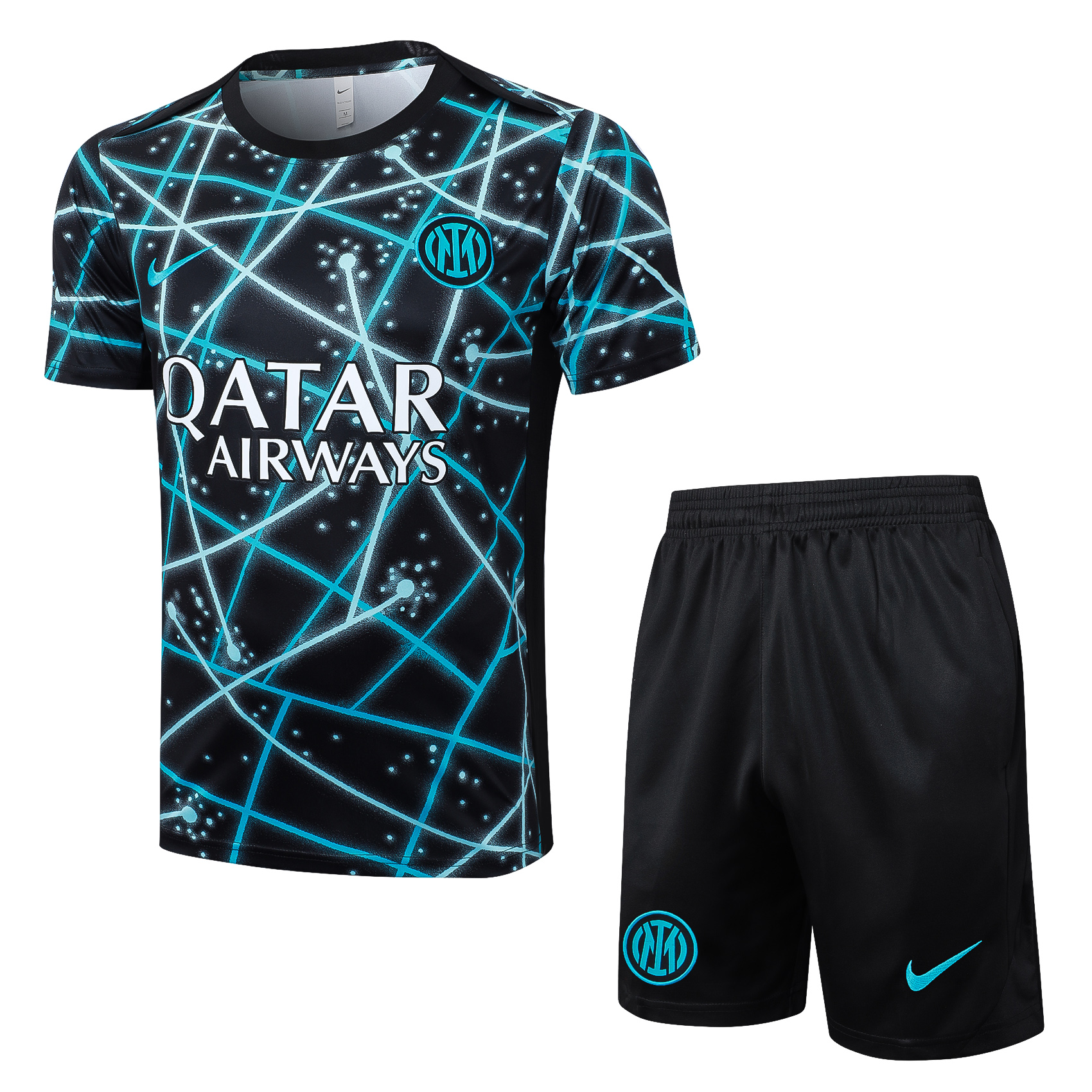Inter Milan Training Jersey Kit Black&Amp;green 2025/26 in Black&Green