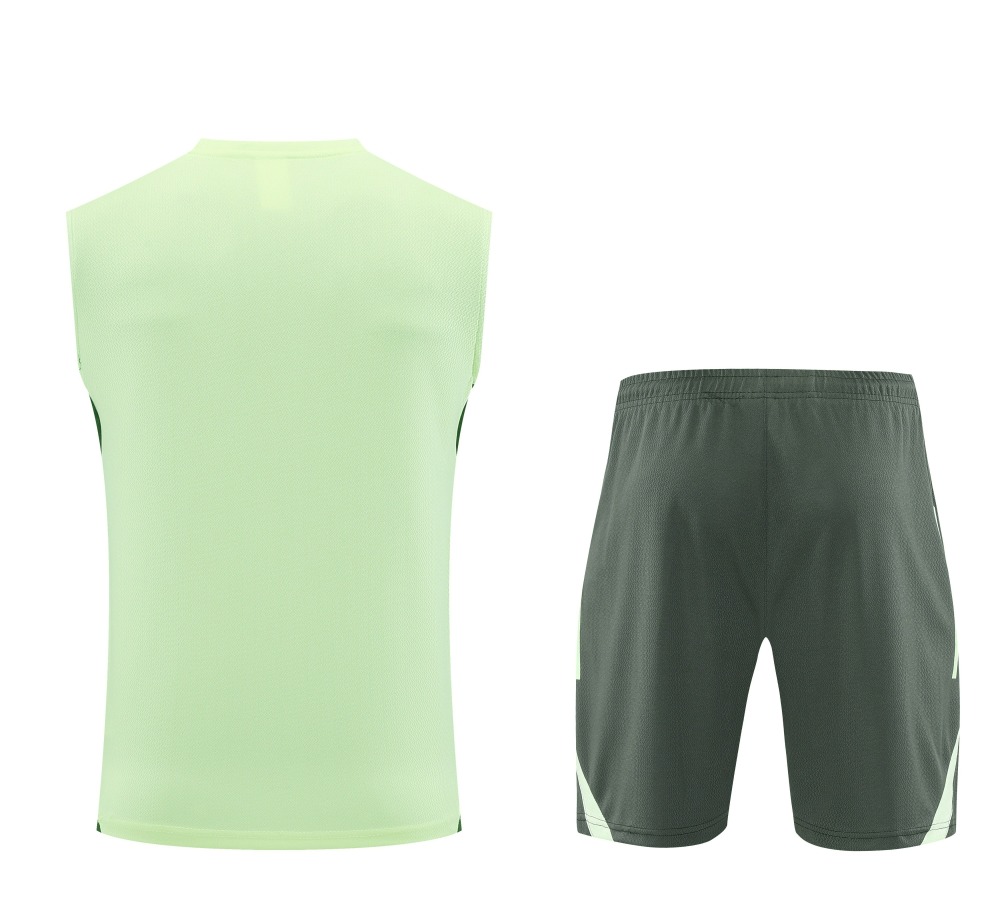 Real Madrid Sleeveless Training Kit Green 2025/26