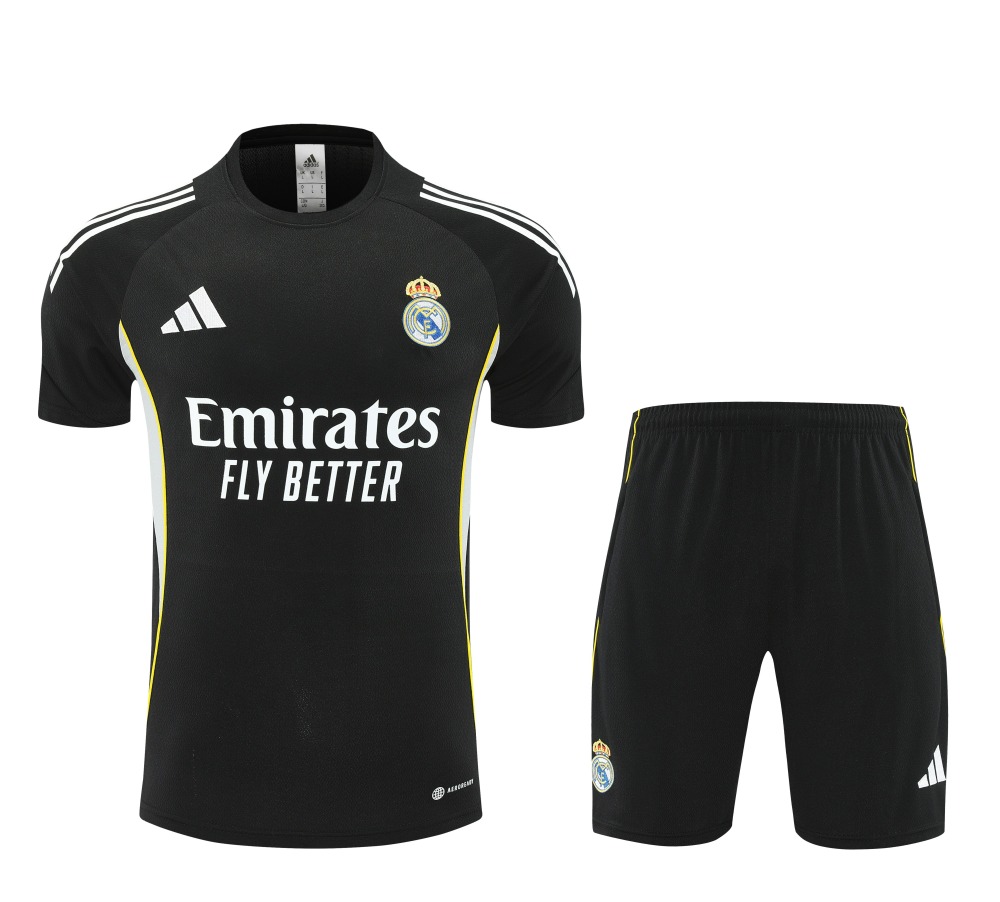 Real Madrid Training Jersey Kit Black 2025/26