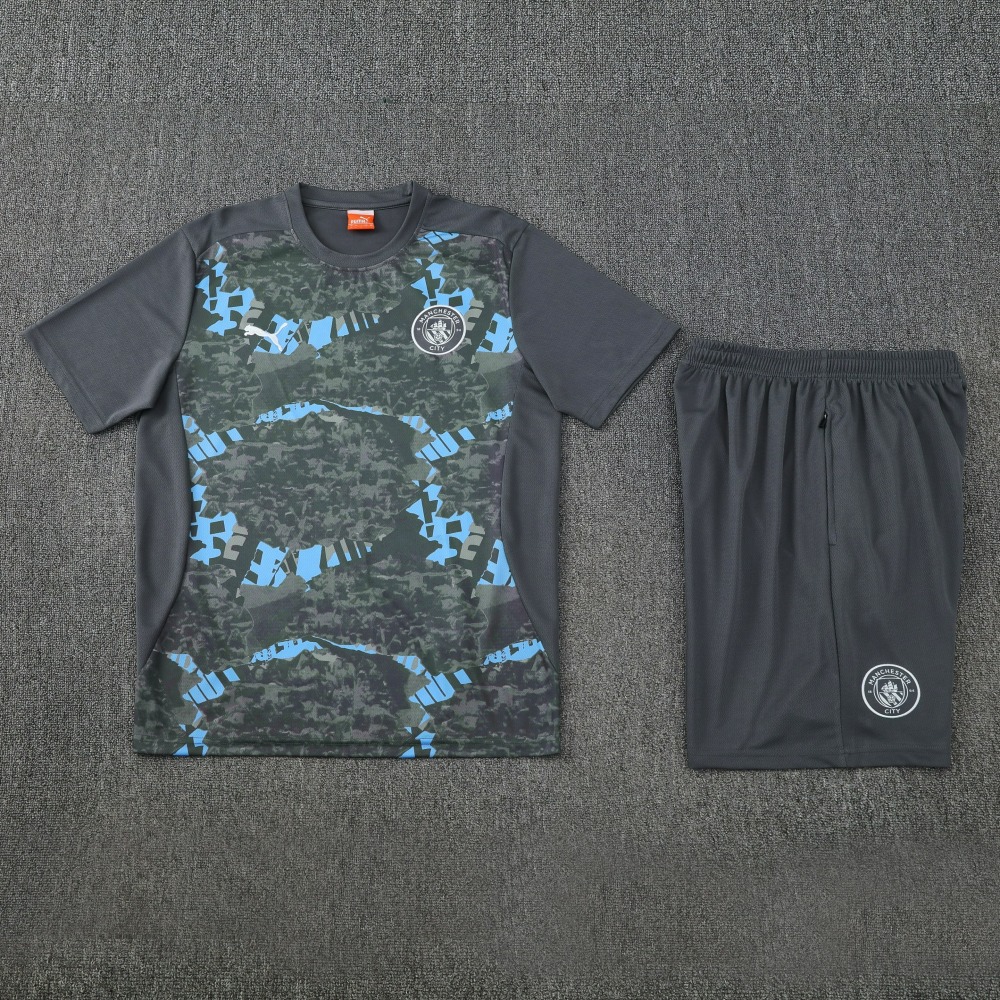 Manchester City Training Jersey Kit Gray 2025/26