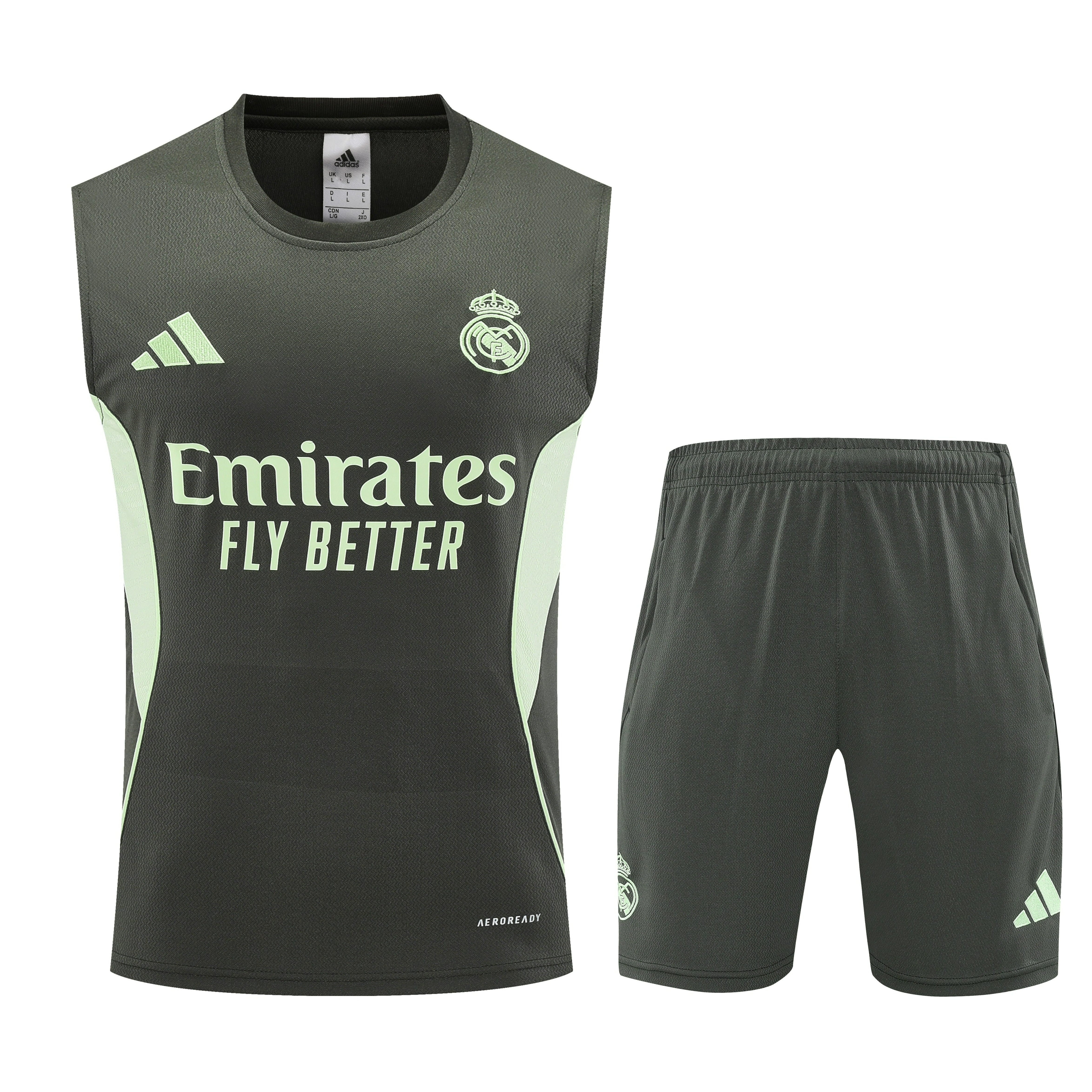 Real Madrid Sleeveless Training Kit 2025/26 in Model Year: 2025-2026 Country and League: Spain-La Liga
