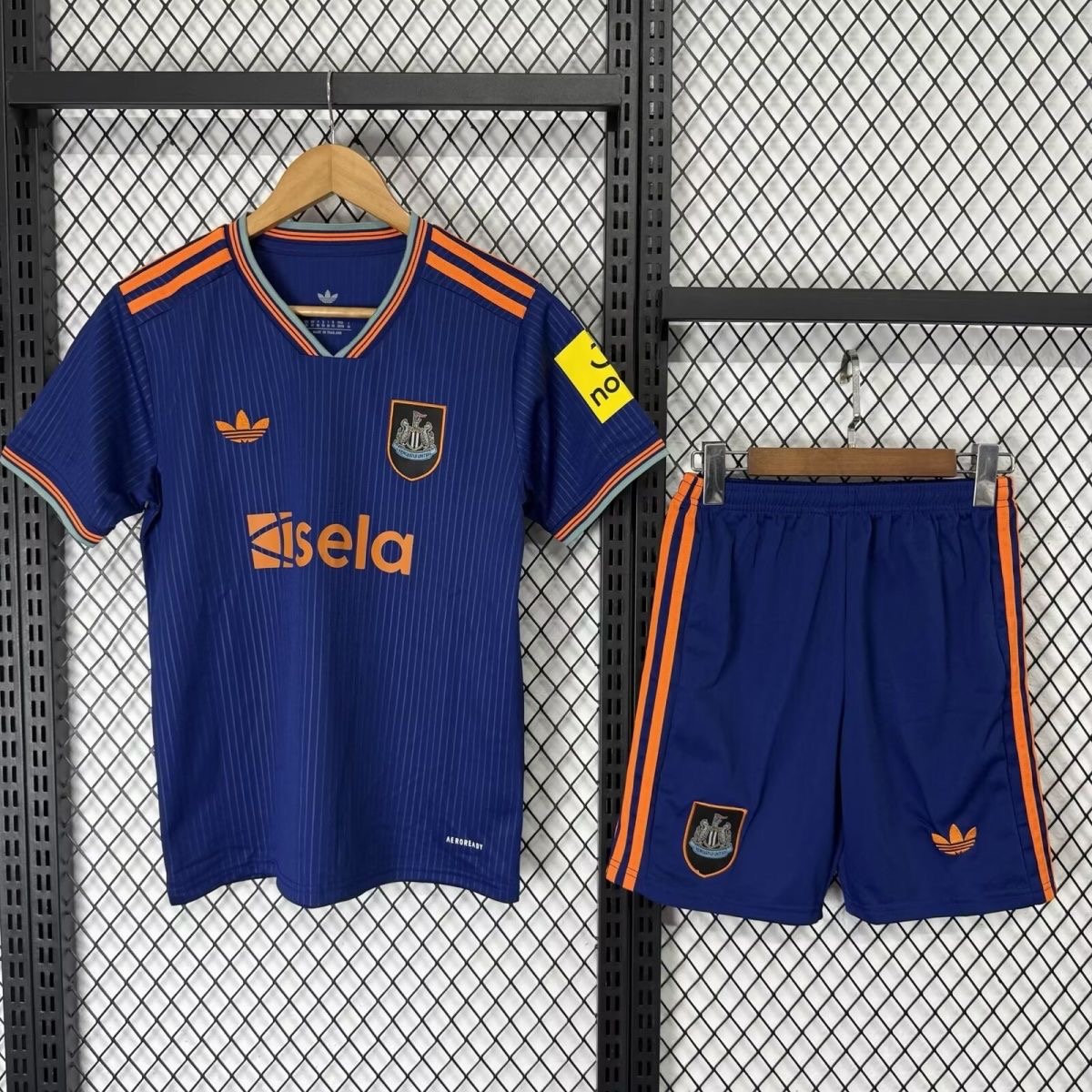 Newcastle United Football Jersey Third Away Kids Jersey & Shorts Kit 2025/26 in Blue