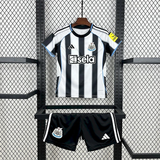 Newcastle United Football Jersey Home Kids Jersey & Shorts Kit 2025/26 in Black&White