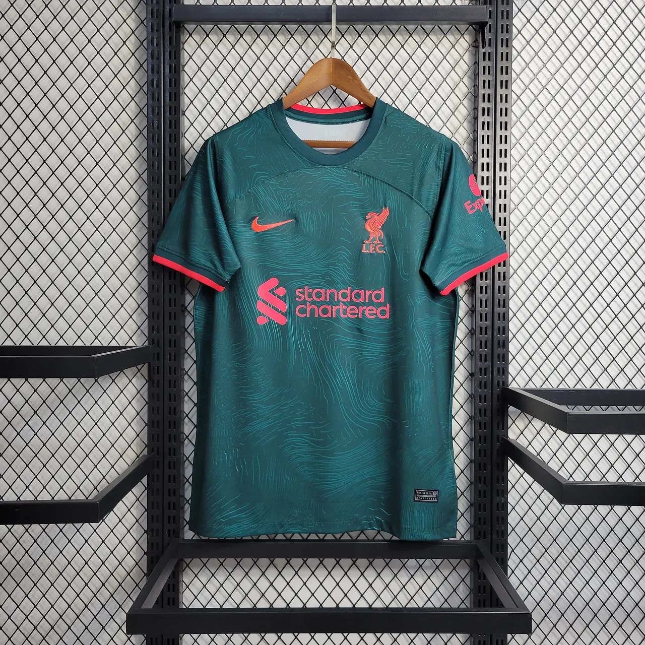 Liverpool Football Jersey Third Away Custom Shirt 2022/23 in Green