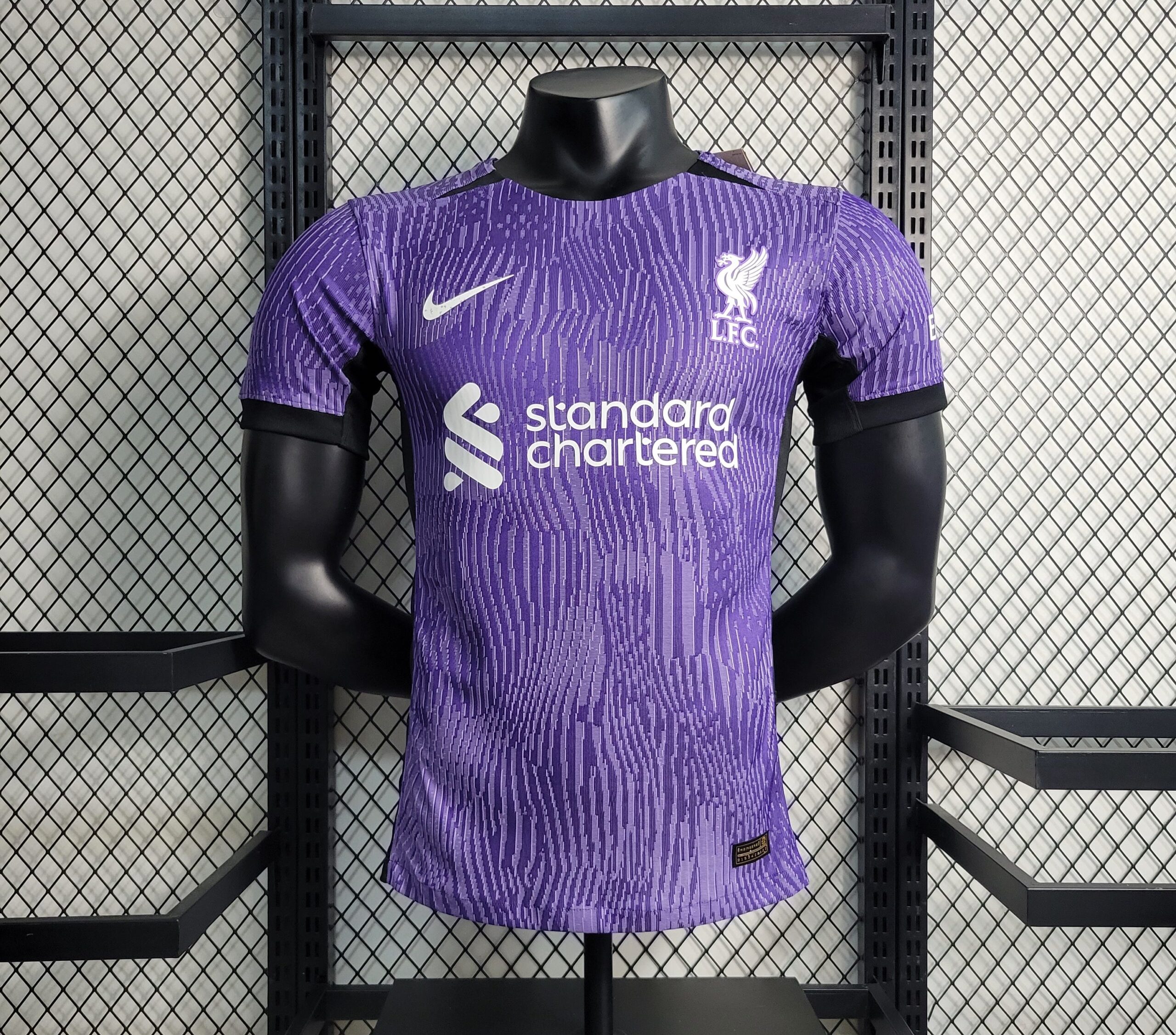 Liverpool Authentic Football Jersey Third Away Shirt 2023/24 in Purple