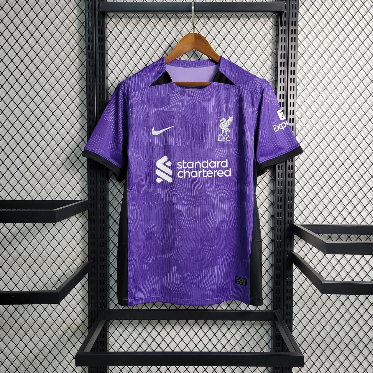 Liverpool Football Jersey Third Away Custom Shirt 2023/24 in Purple