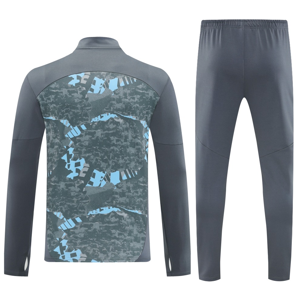 Manchester City Authentic Training Kit (Sweatshirt+Pants) Grey 2025/26 - Player Version