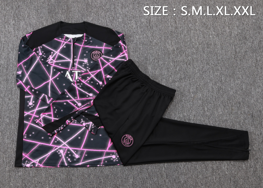 PSG Training Kit (Sweatshirt+Pants) Black 2025/26