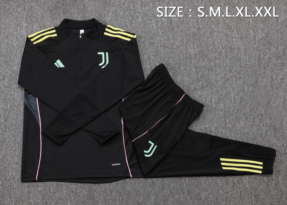 Juventus Training Kit (Sweatshirt+Pants) Black 2025/26