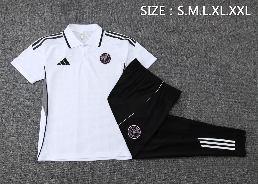 Inter Miami Training Kit (Polo+Pants) White 2025