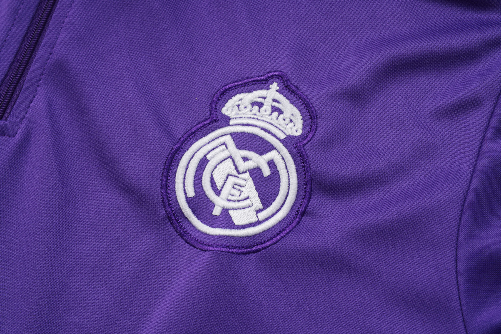 Real Madrid Training Kit (Sweatshirt+Pants) Purple 2025/26