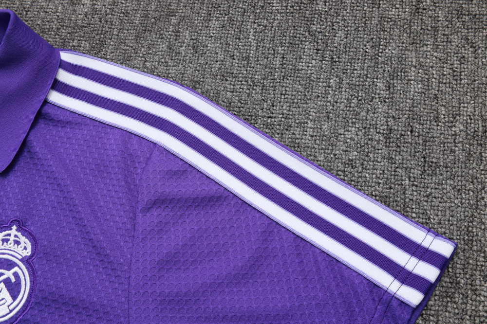 Real Madrid Training Kit (Polo+Pants) Purple 2025/26