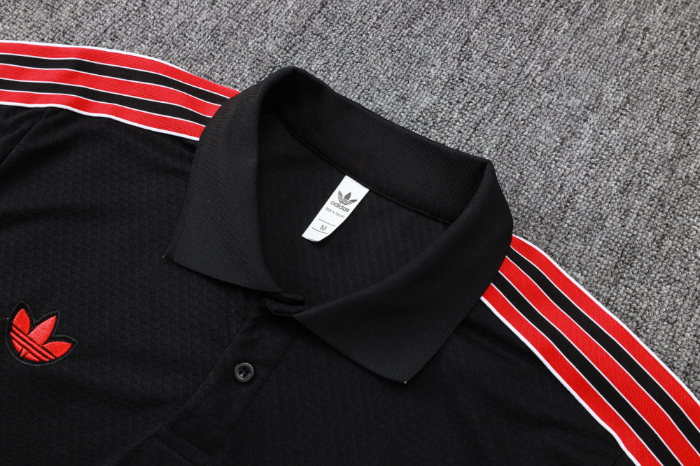 Manchester United Training Kit (Polo+Pants) Black 2025/26