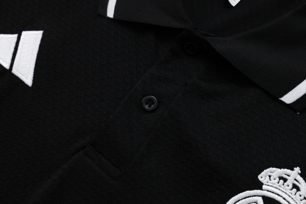 Real Madrid Training Kit (Polo+Pants) Black 2025/26