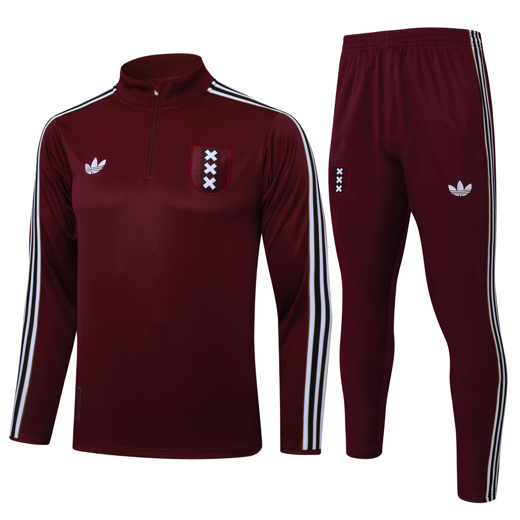 AJAX Training Kit Sweatshirt & Pants Set Deep Red 2025/26