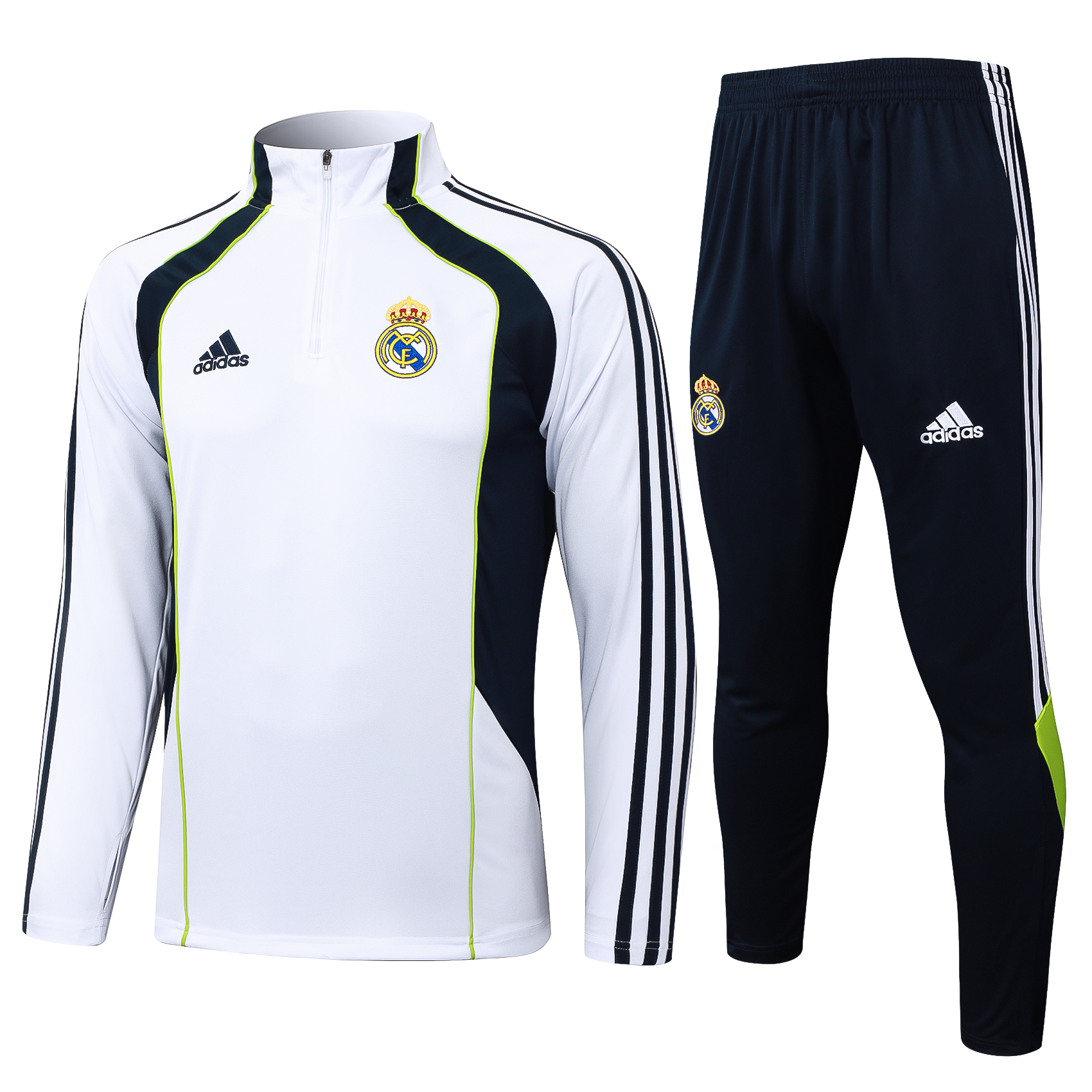 Real Madrid Training Kit Sweatshirt & Pants Set White 2025/26