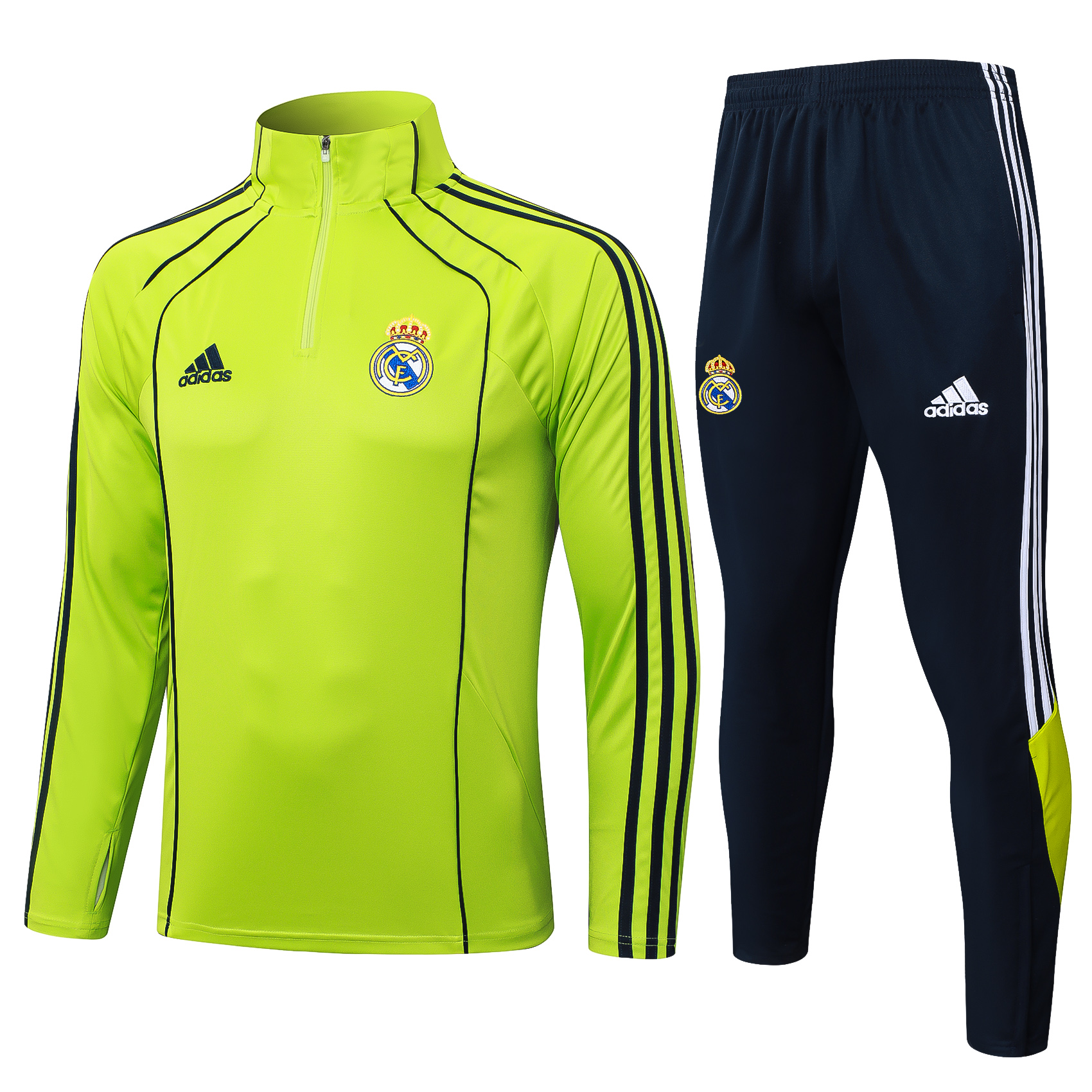 Real Madrid Training Kit Sweatshirt & Pants Set Green 2025/26