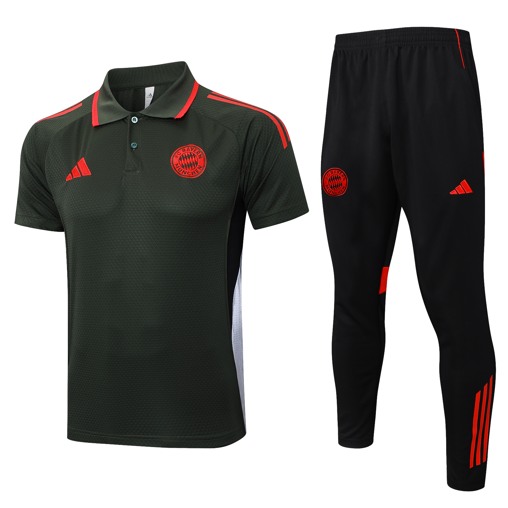 Bayern Munich Training Kit (Polo+Pants) Deep Green 2025/26