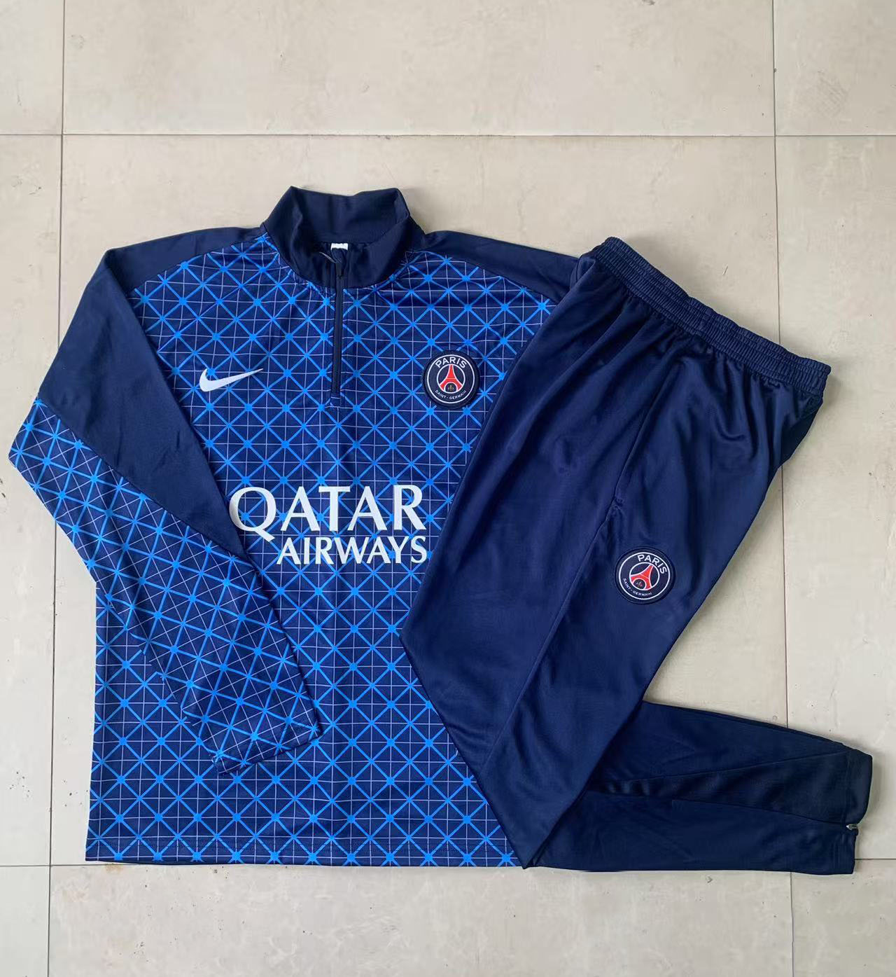 PSG Training Kit Sweatshirt & Pants Set Royalblue 2025/26