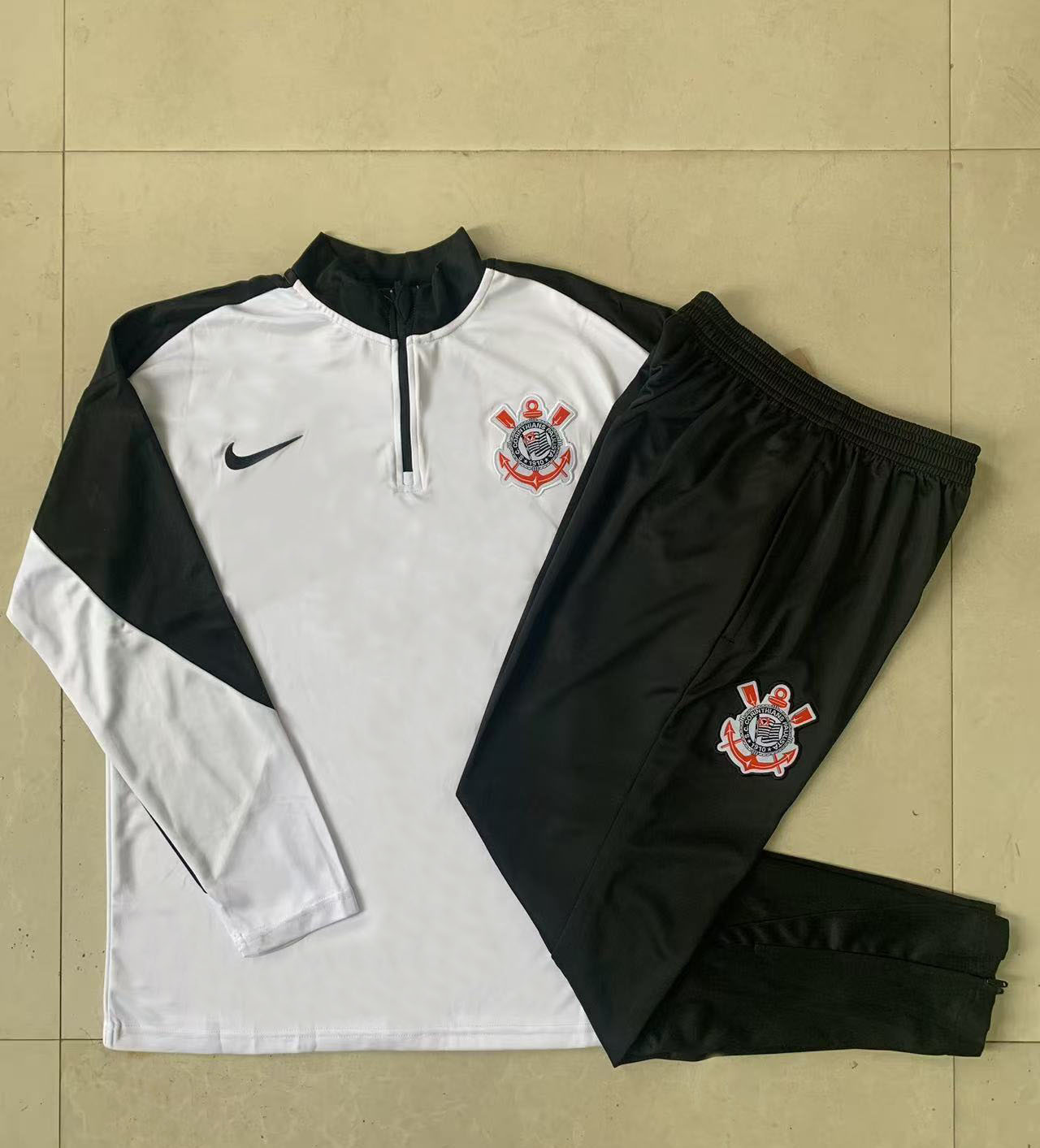 Corinthians Training Kit Sweatshirt & Pants Set White 2025