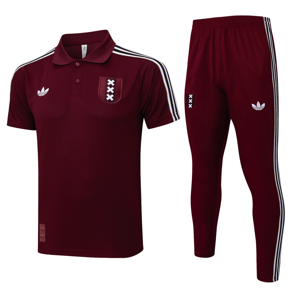 Ajax Training Kit (Polo+Pants) Deepred 2025/26