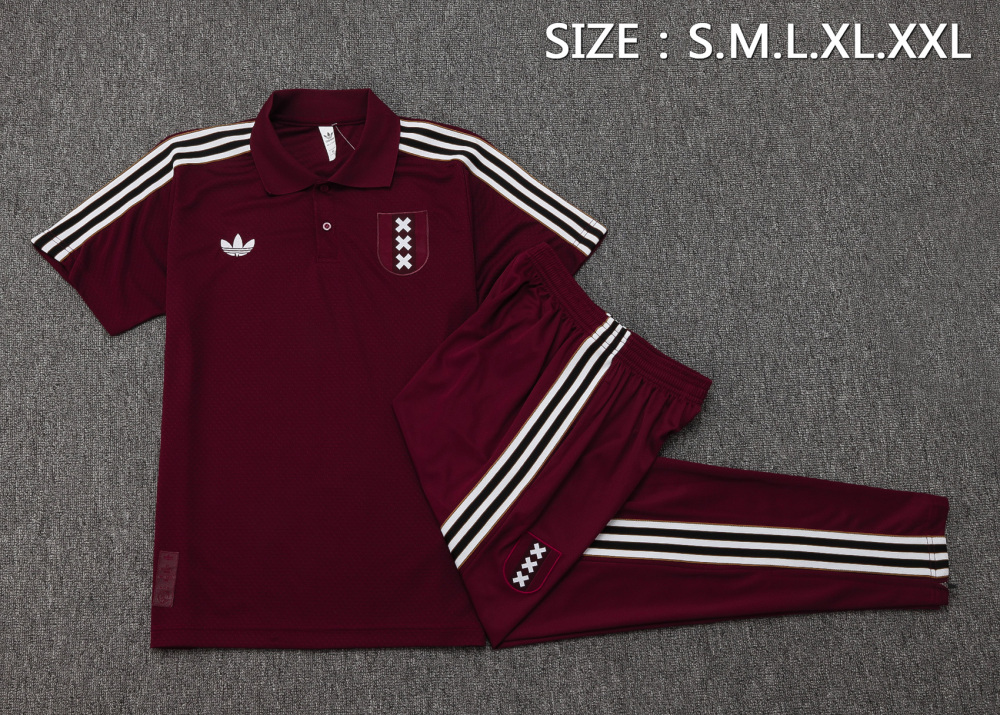 Ajax Training Kit (Polo+Pants) Deepred 2025/26