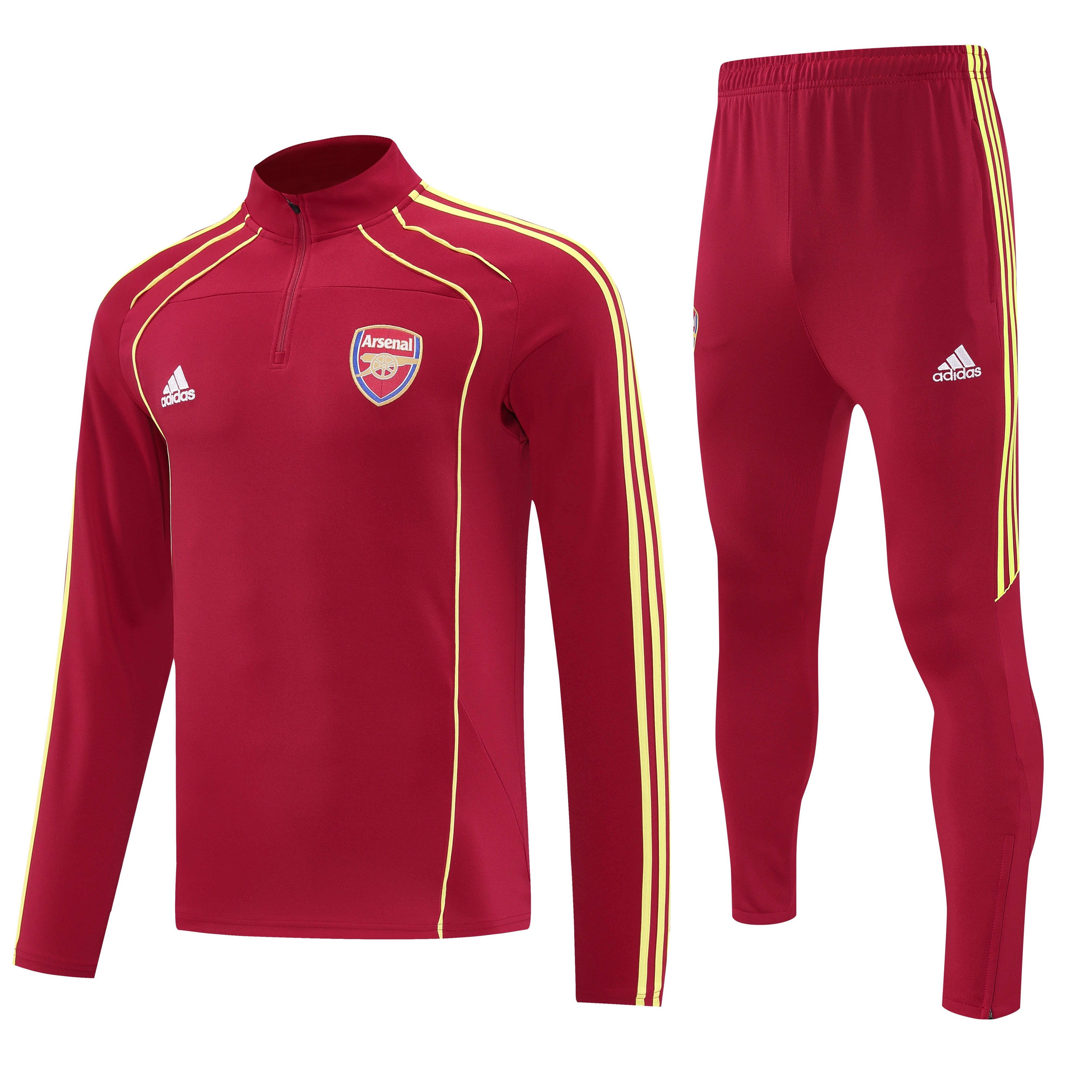 Arsenal Authentic Training Kit Sweatshirt & Pants Set Red 2025/26 - Player Version