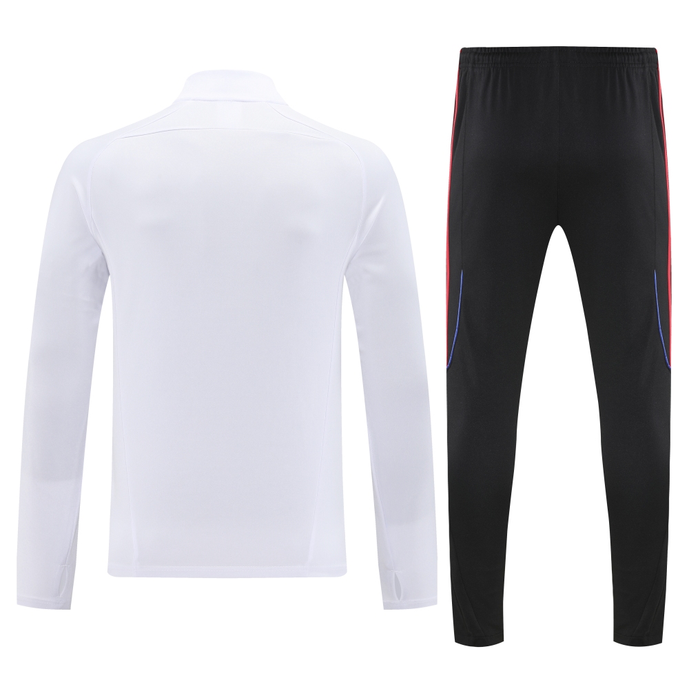 Bayern Munich Authentic Training Kit (Sweatshirt+Pants) White 2025/26 - Player Version