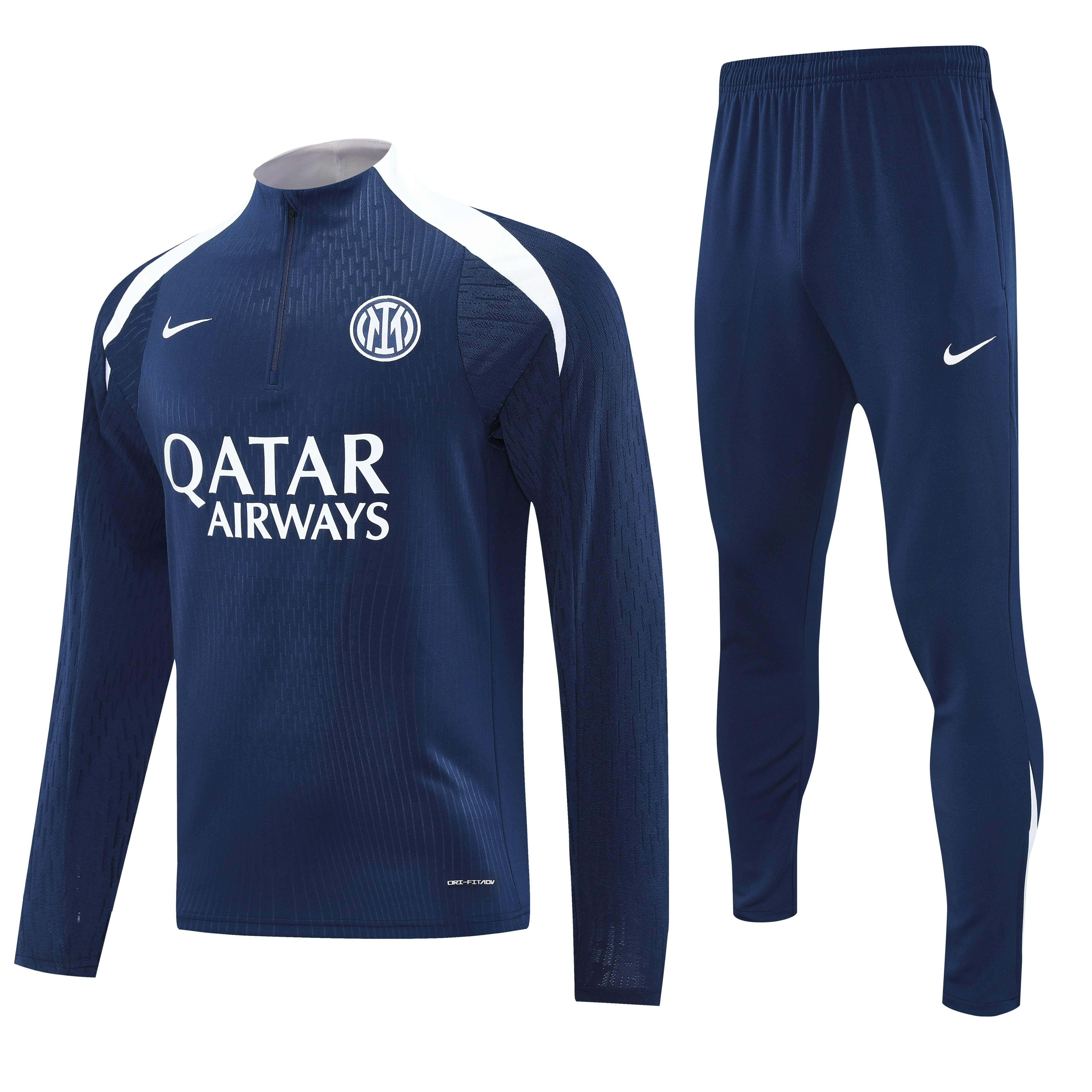 Inter Milan Authentic Training Kit Sweatshirt & Pants Set Navy 2025/26 - Player Version