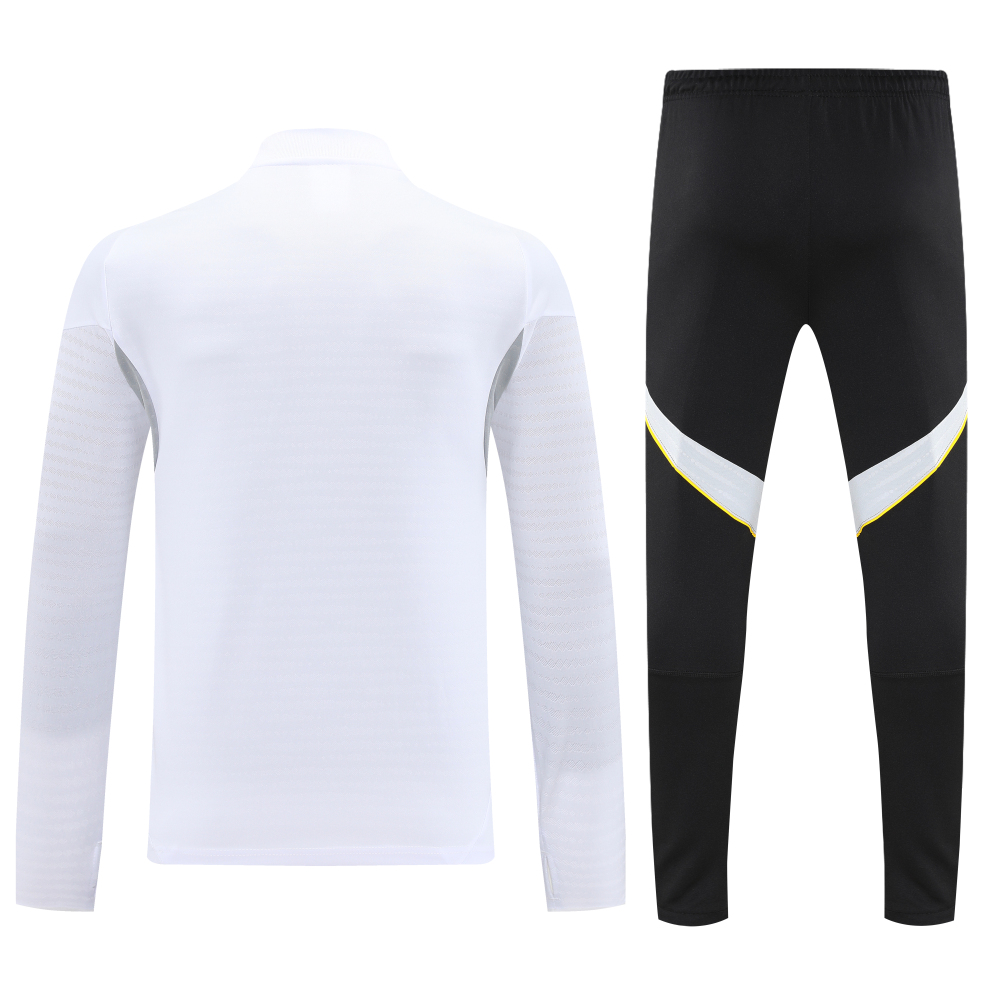 Real Madrid Authentic Training Kit (Sweatshirt+Pants) White 2025/26 - Player Version